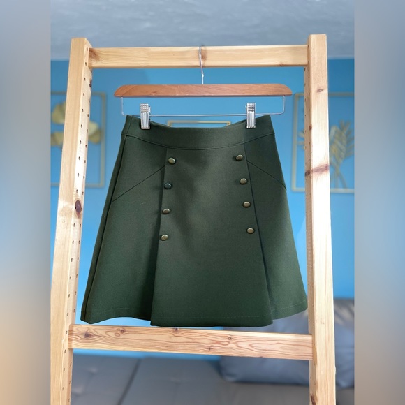 H&M Skirts Olive Green Mini Skirt Poshmark